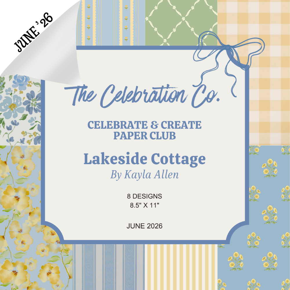 Lakeside Cottage - Digital Download - Craft Paper Set