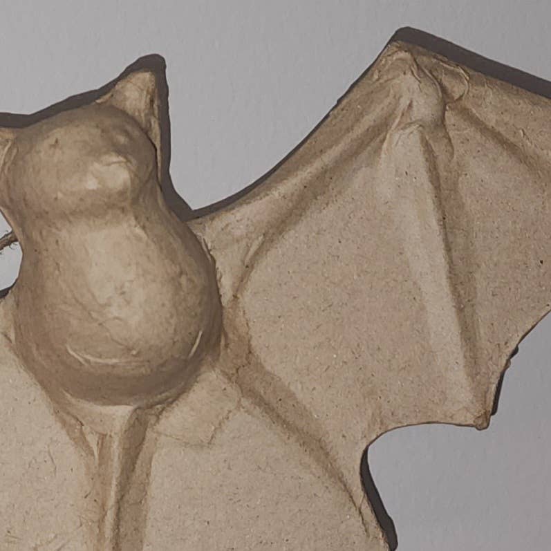 Paper Mache Bat - 8-1/2" x 4"