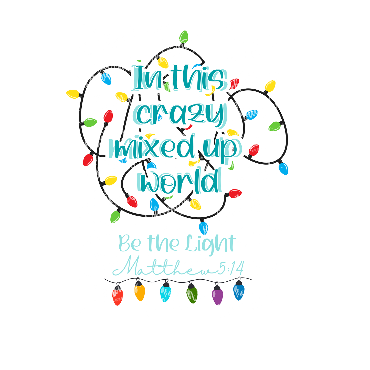 Be the Light – Matthew 5:14 Christmas Tee