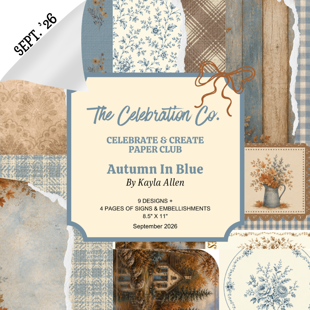 Celebrate & Create Paper Club - A Monthly Digital Download Subscription (September 2026)