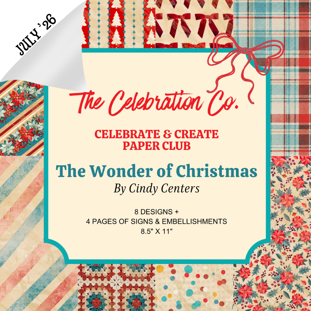 The Wonder of Christmas - Digital Download - Craft Paper Set