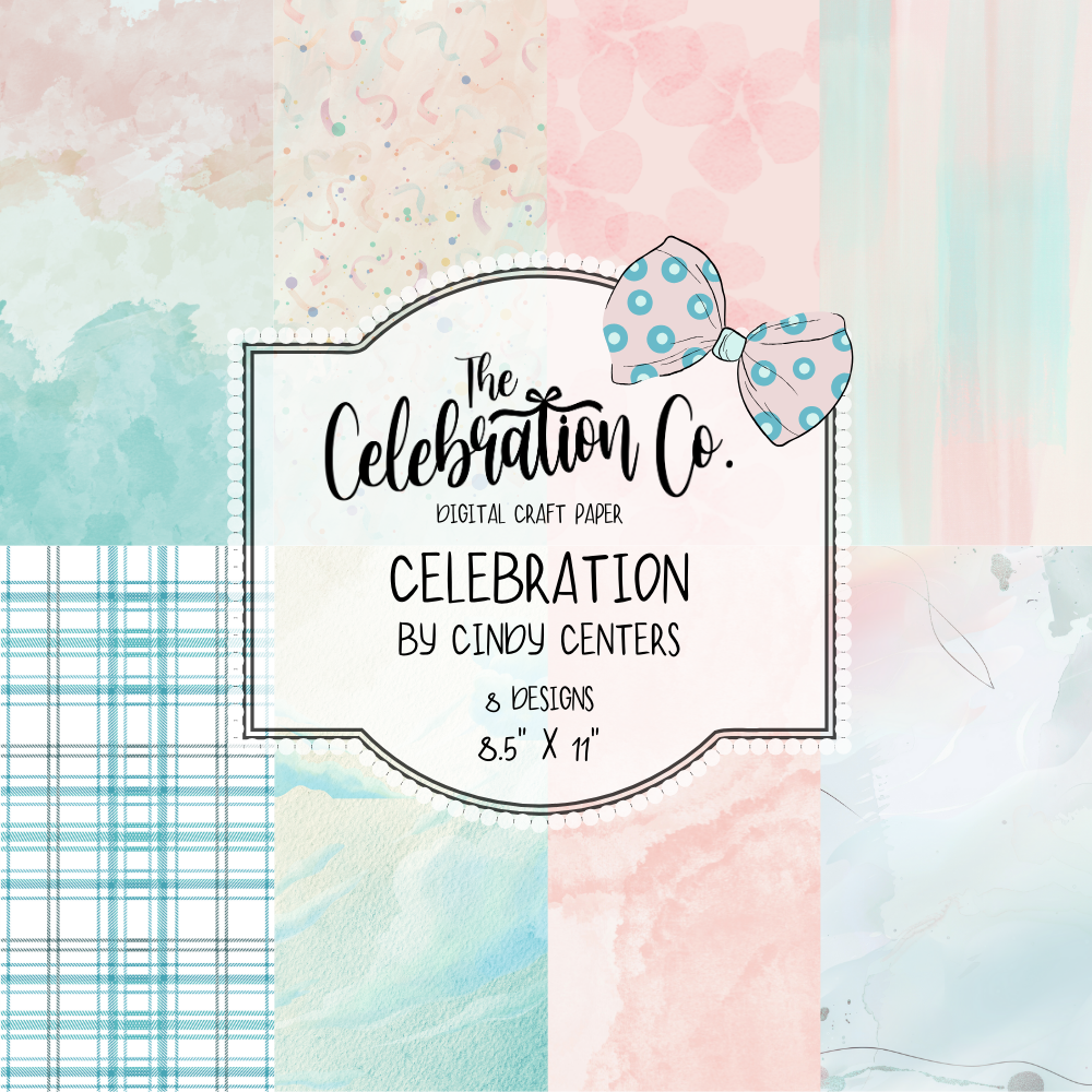 Celebration - Digital Download - Craft Paper Package (A Companion Set to February's Craft Paper Subscription)