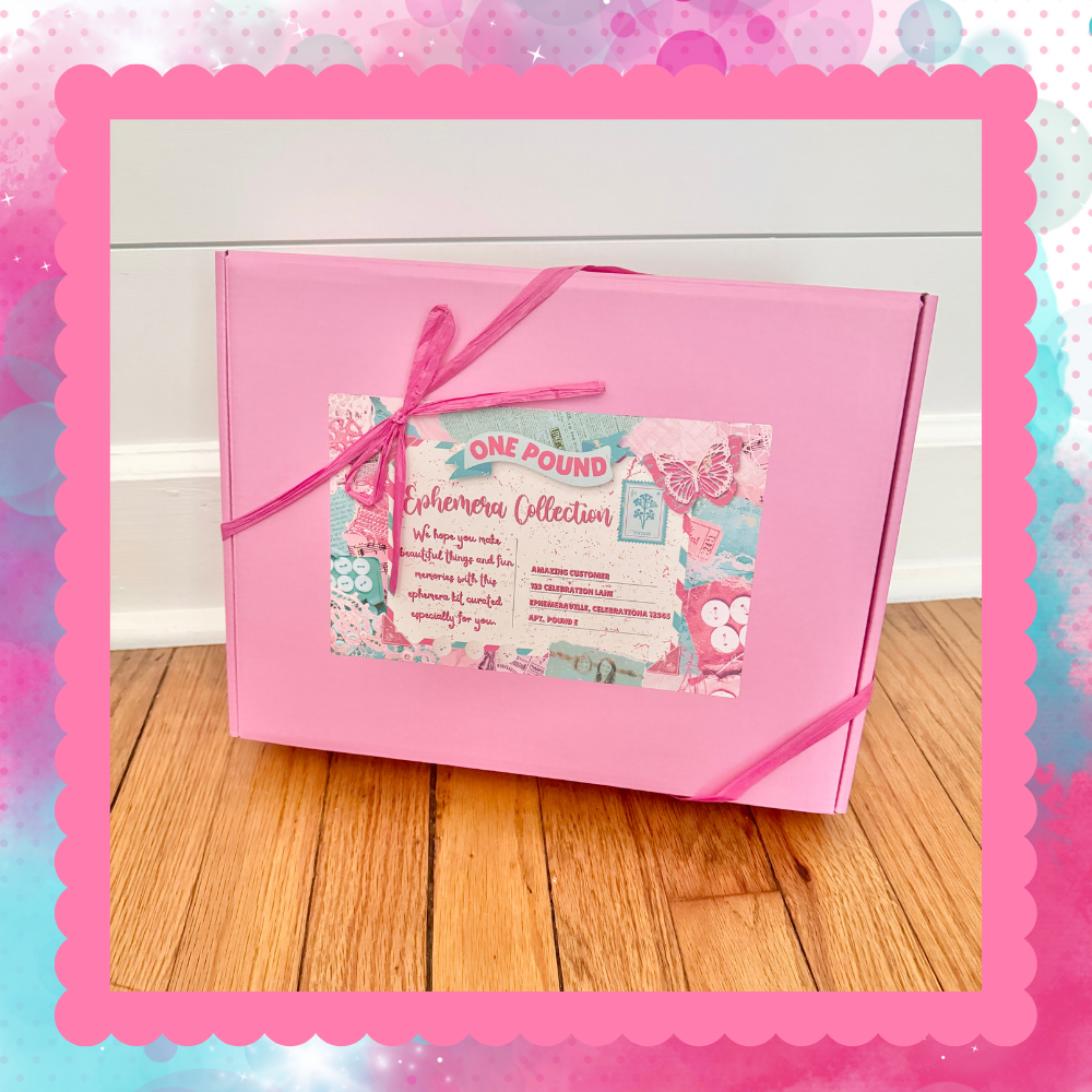Ephemera Kit - ONE WHOLE POUND- Craft Supplies- The Celebration Co.