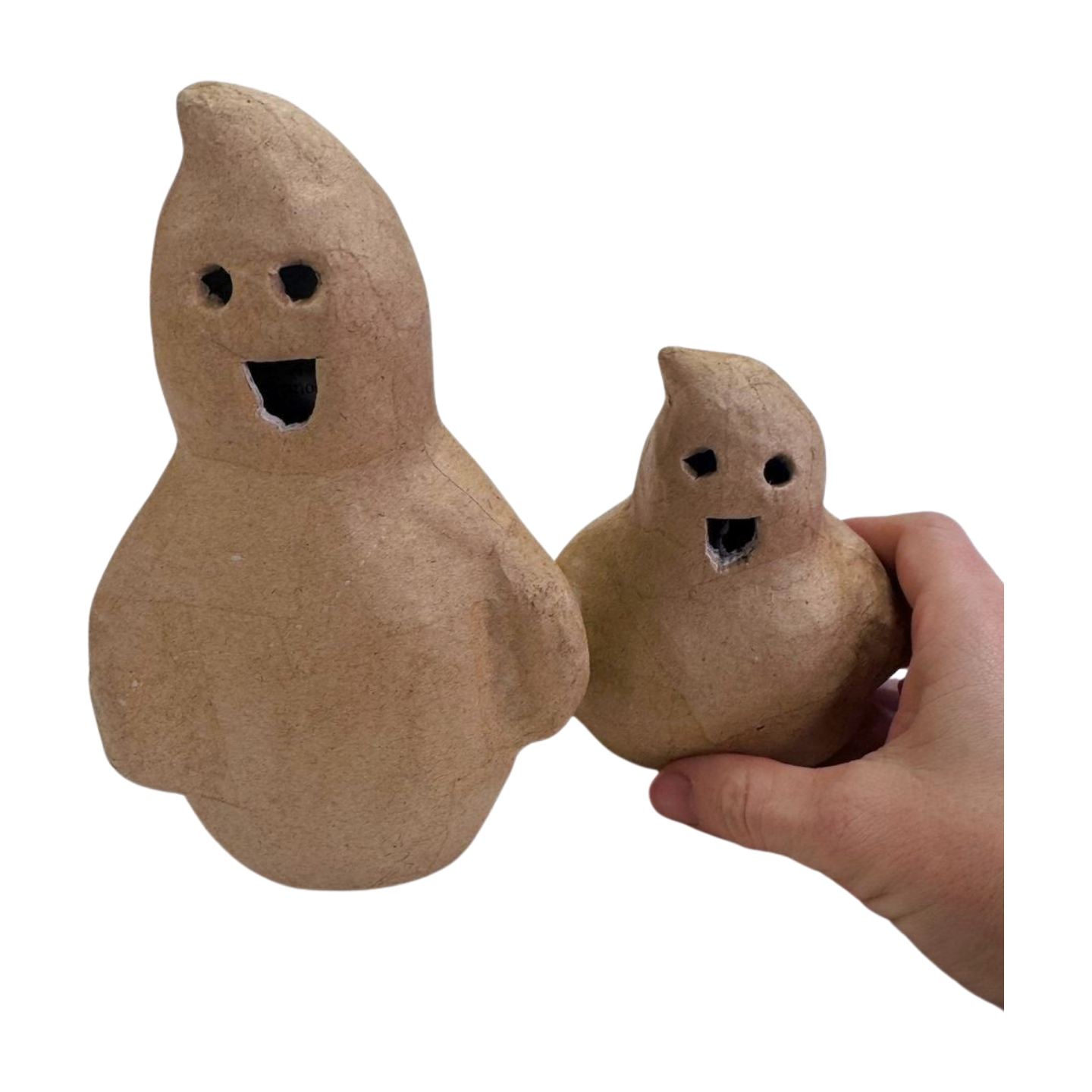 Paper Mache Halloween Ghosts - Set of 2