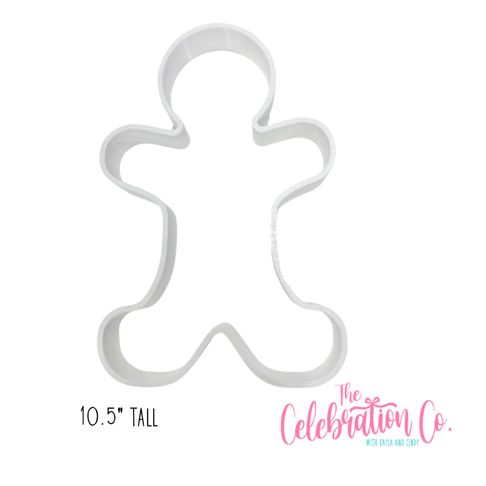 Gingerbread Man Cookie Cutter - 10.5" Tall