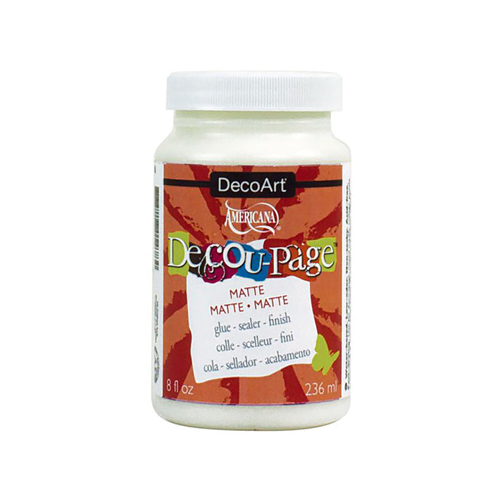 DecoArt Paint Neutral Set - 6 Colors and 1 Decou-Page Glue