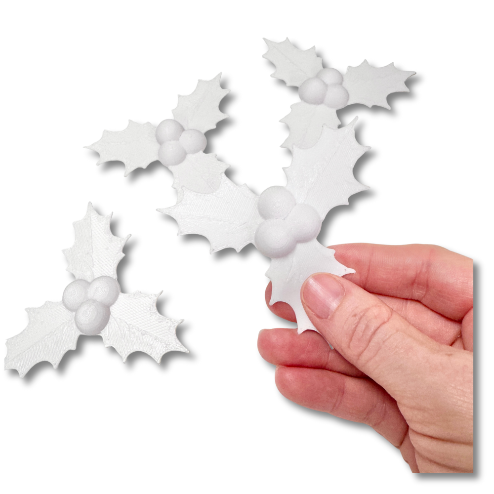 Holly Berries & Leaves- 3D- The Celebration Co.