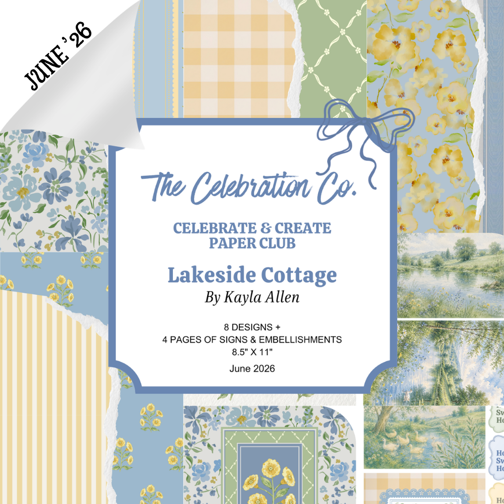 Celebrate & Create Paper Club - A Monthly Digital Download Subscription (June 2026)- Digital- The Celebration Co.
