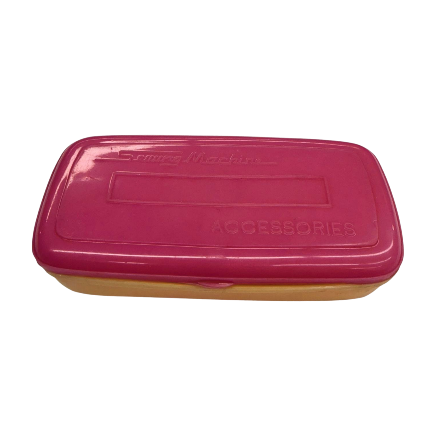 Vintage 1960s Burnt Orange Plastic Sewing Caddy with Removable Trays- Decor- The Celebration Co.