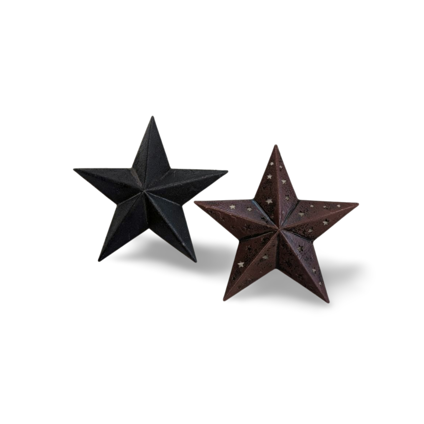 5.5" Dimensional Metal Star – Deep Red or Black