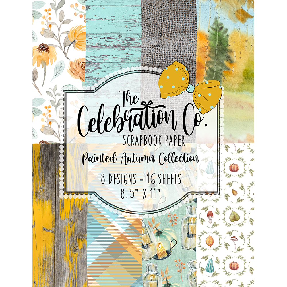Painted Autumn - Digital Download - Craft Paper Package - The Celebration Co.