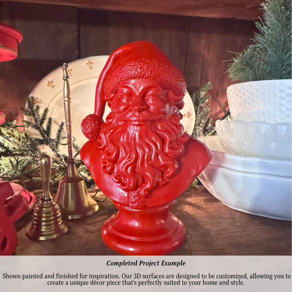 Santa Bust- 3D- The Celebration Co.