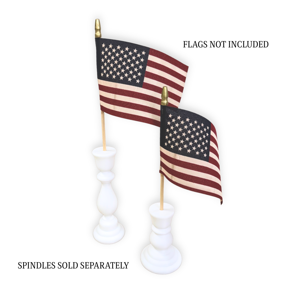 American Flag Display Spindles – Choose from 2 Sizes- 3D- The Celebration Co.