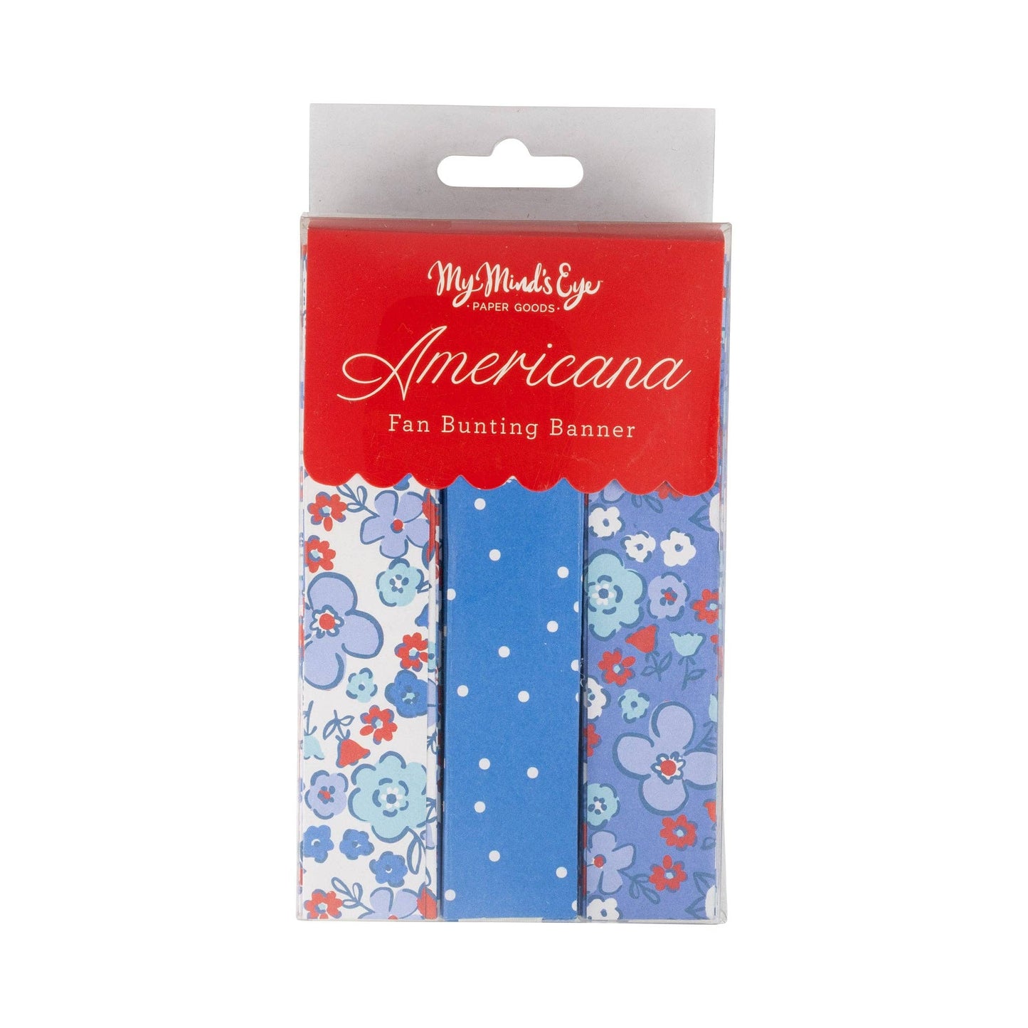 Floral Americana Bunting Banner- Party- The Celebration Co.