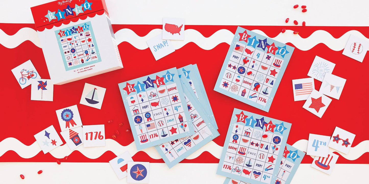 Americana Bingo Game- Party- The Celebration Co.