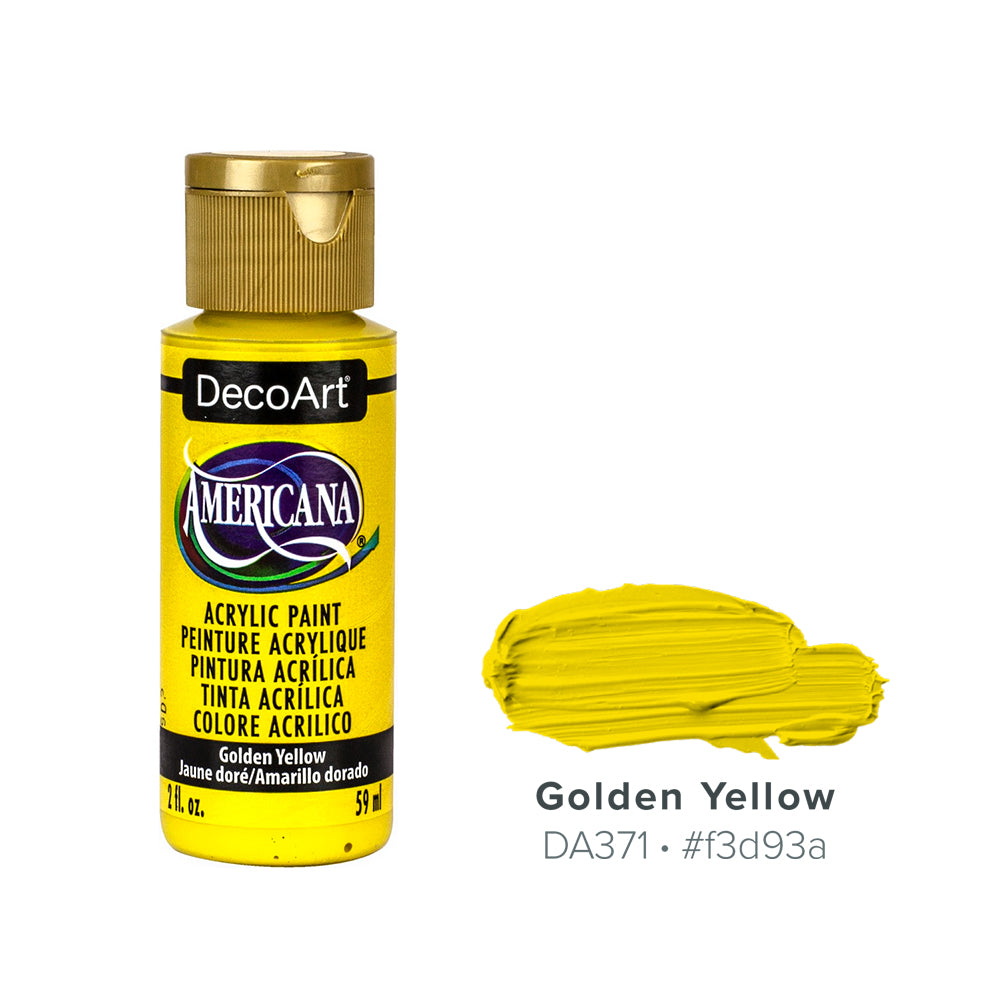 DecoArt Americana Acrylic Paint - 2 oz. - YELLOWS & ORANGES- Paints & Mediums- The Celebration Co.