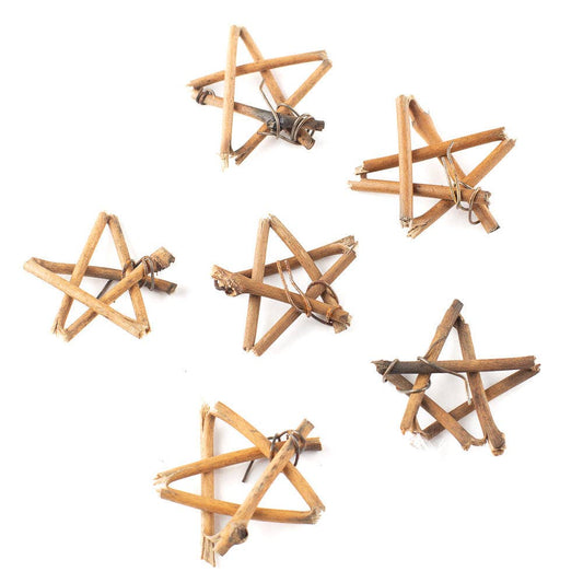 Mini Twig Vine Stars – Bag of 6-  Embellishments- The Celebration Co.