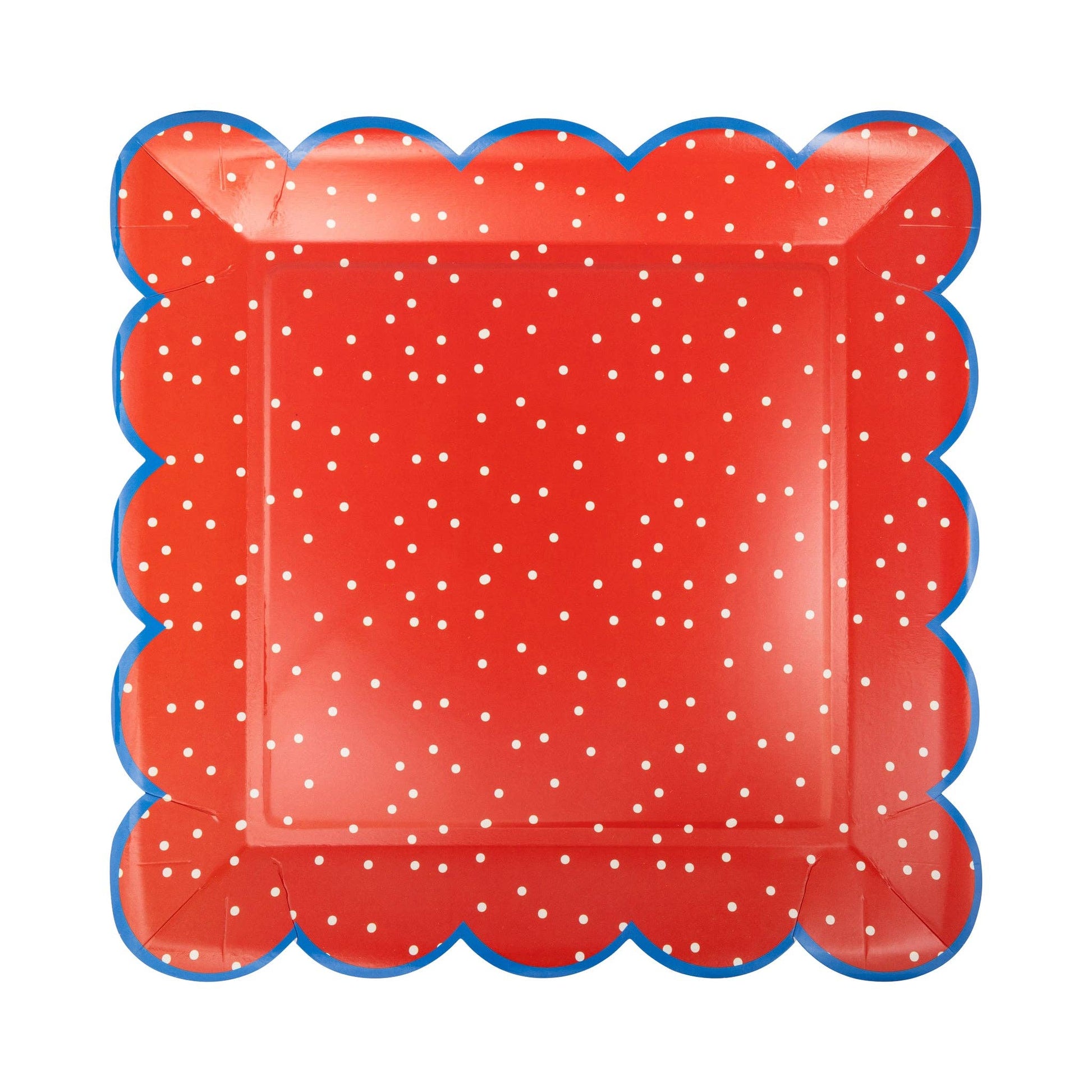 Red Polka Dot 10" Paper Plate-  Party- The Celebration Co.