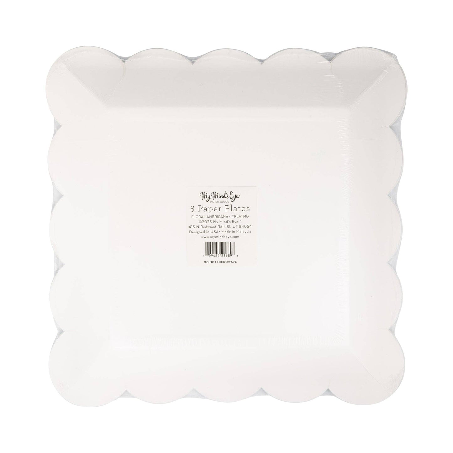 Floral Americana 9" Plate (Package of 8)-  Party- The Celebration Co.
