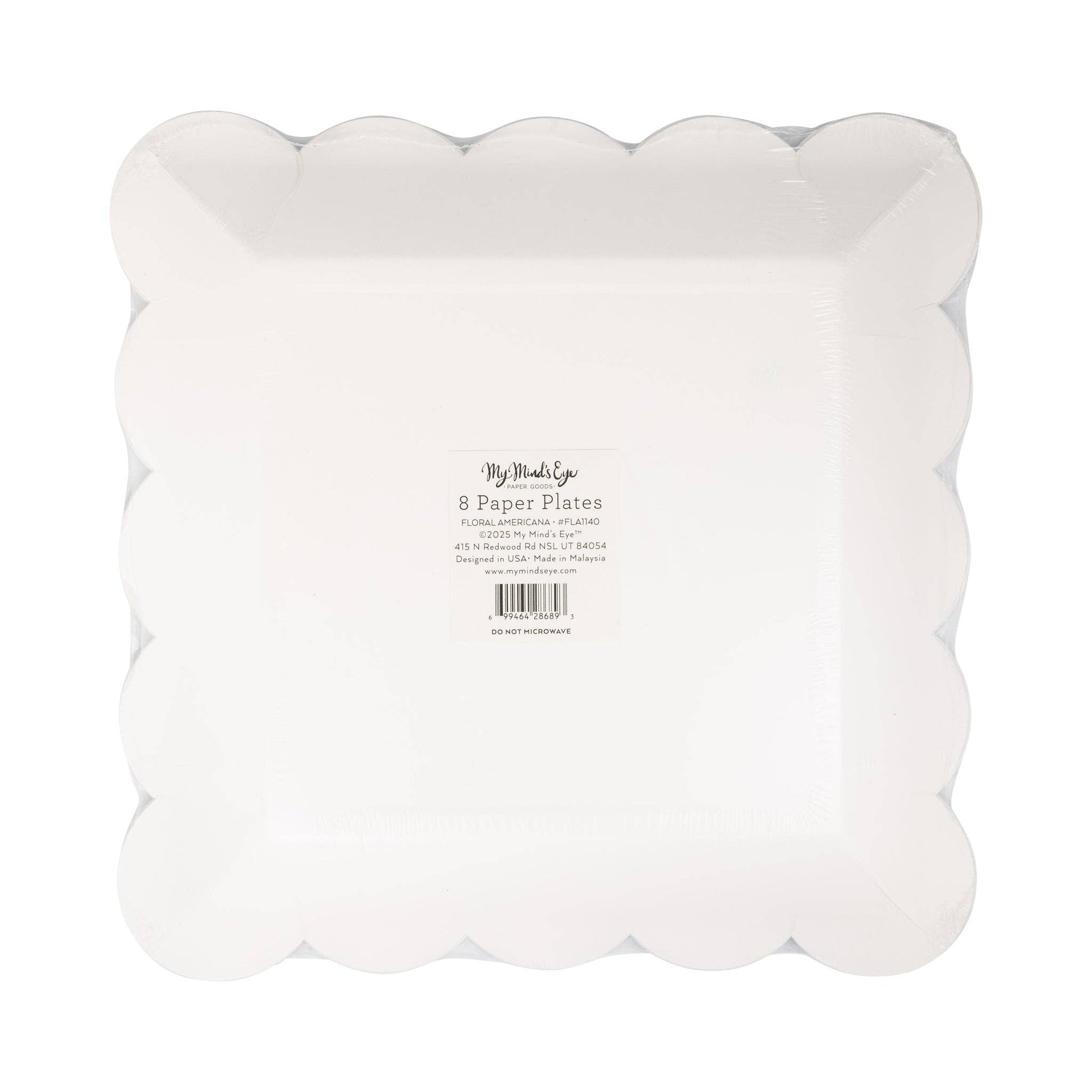 Floral Americana 9" Plate (Package of 8)-  Party- The Celebration Co.