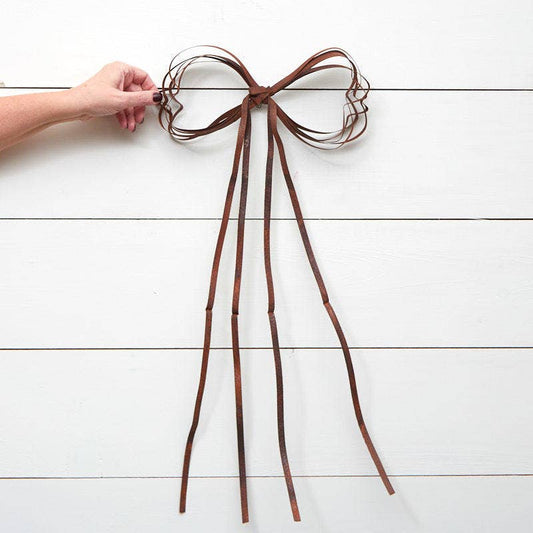 Rusty Tin Bow-  Embellishments- The Celebration Co.