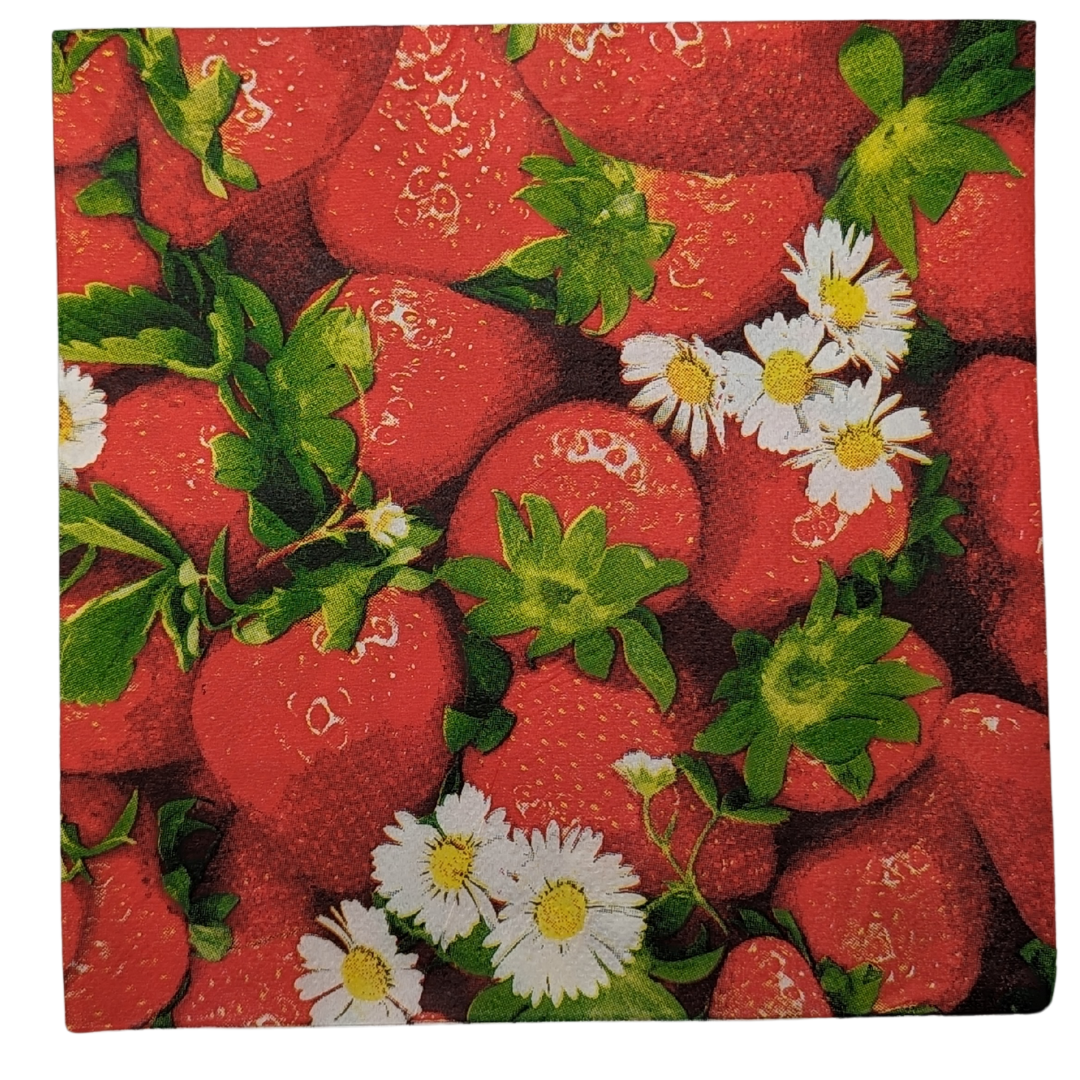 Strawberry Lemonade Decoupage Napkin Collection