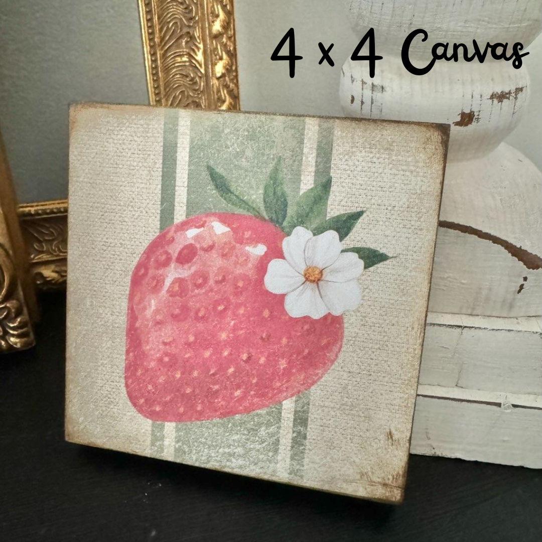 Blank Wood Canvas with (5) FREE Digital Downloads - 4" x 4"