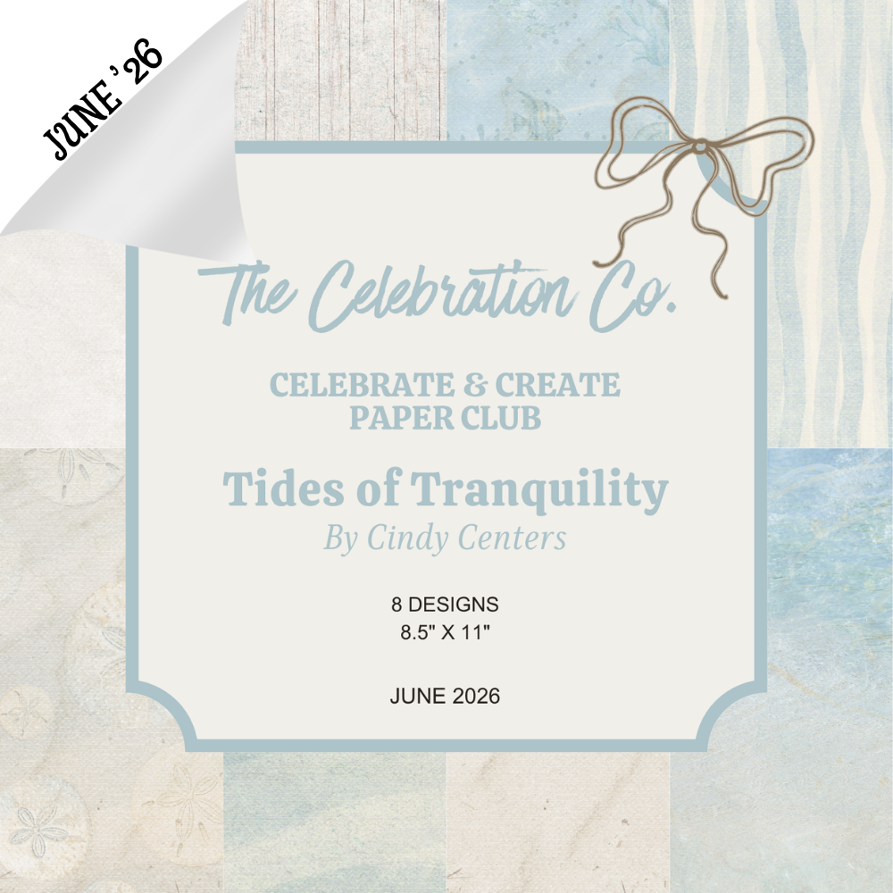 Tides of Tranquility - Digital Download - Craft Paper Set