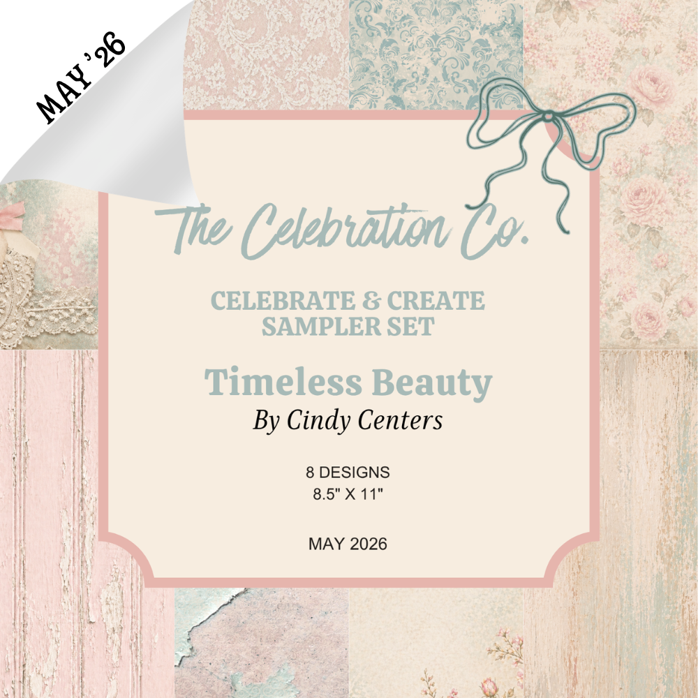Timeless Beauty - Digital Download - Craft Paper Set-  Digital- The Celebration Co.