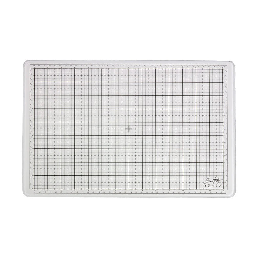 Travel Glass Media Mat White