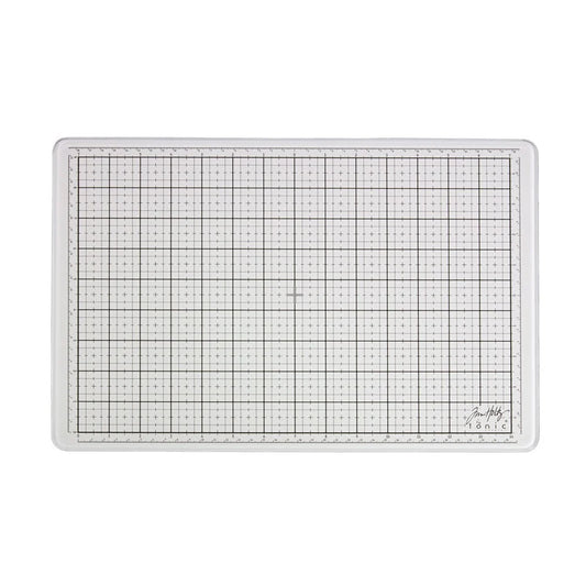 Travel Glass Media Mat White