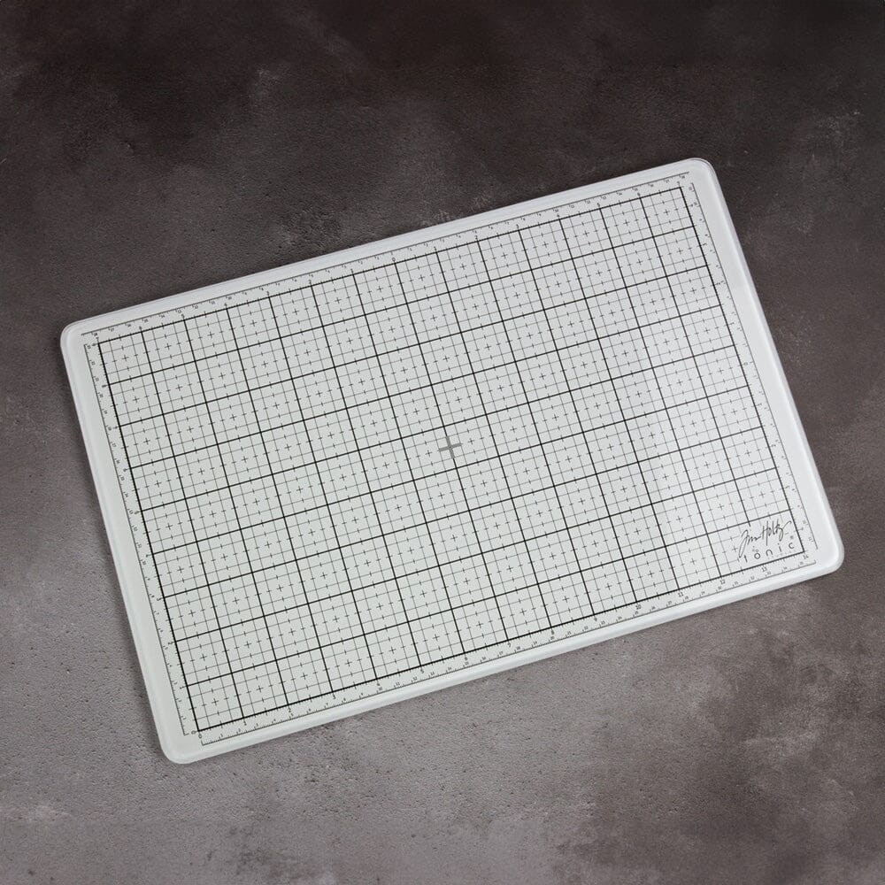 Travel Glass Media Mat White