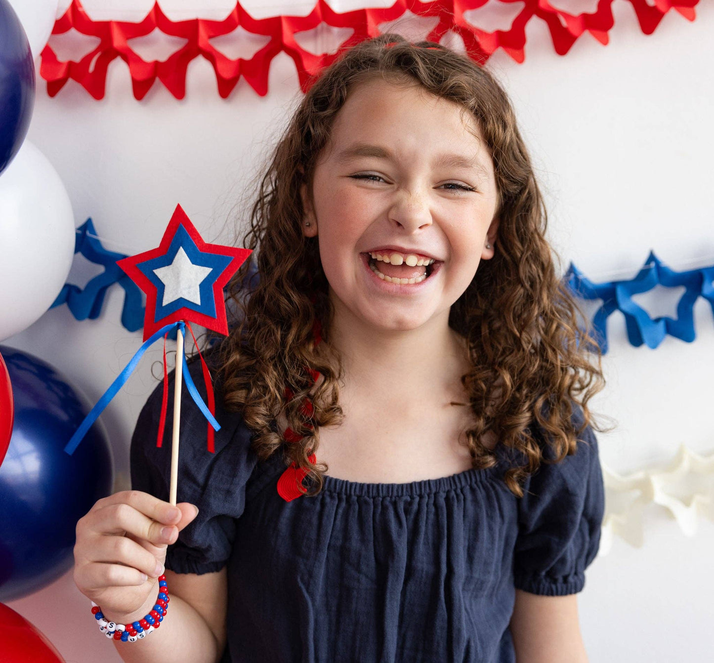 DIY Patriotic Wands-  Party- The Celebration Co.