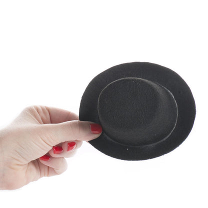 Black Felt Top Hats – Medium (Set of 4)-  Craft Supplies- The Celebration Co.