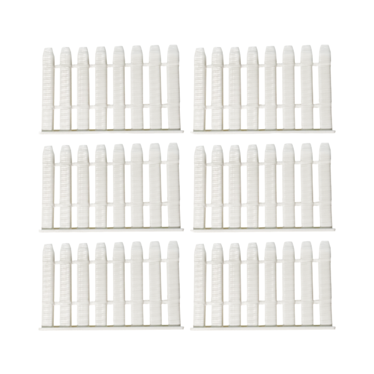 Fence Pieces – Set of 6-  3D- The Celebration Co.