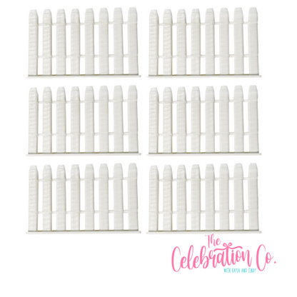 Fence Pieces – Set of 6-  3D- The Celebration Co.