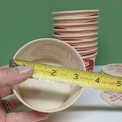 Vintage St Charles Chocolate ice cream cup w/ lid-  vintage- The Celebration Co.