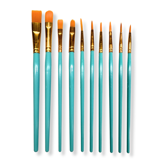 10-Pack Paint Brushes