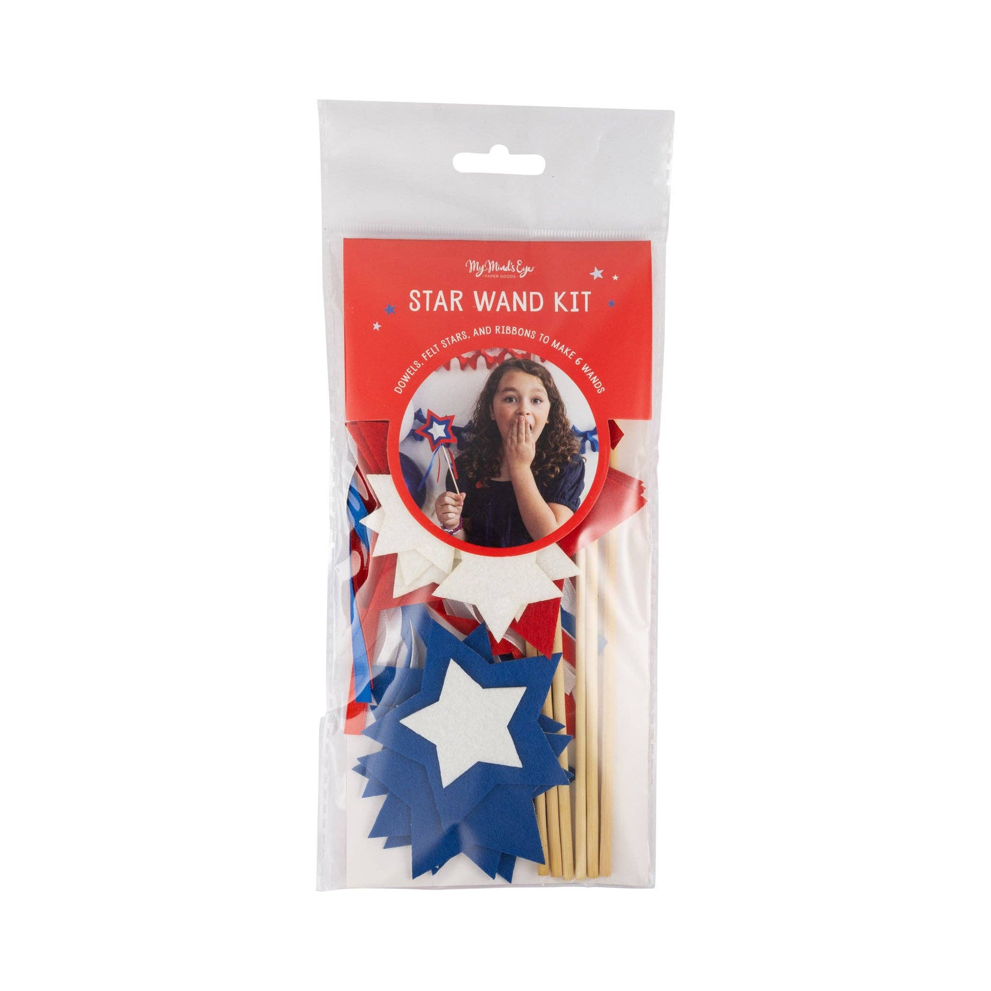 DIY Patriotic Wands-  Party- The Celebration Co.