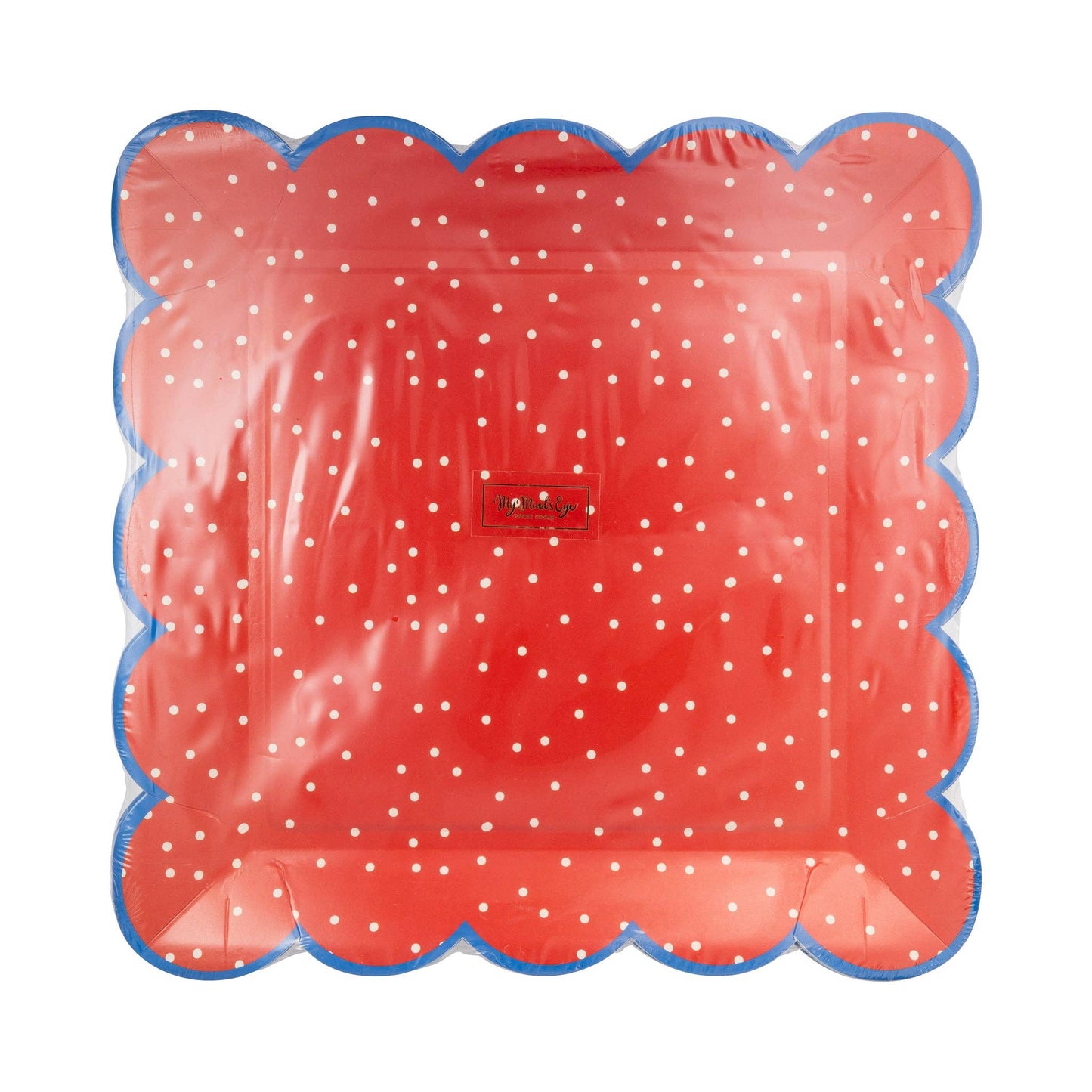 Red Polka Dot 10" Paper Plate-  Party- The Celebration Co.