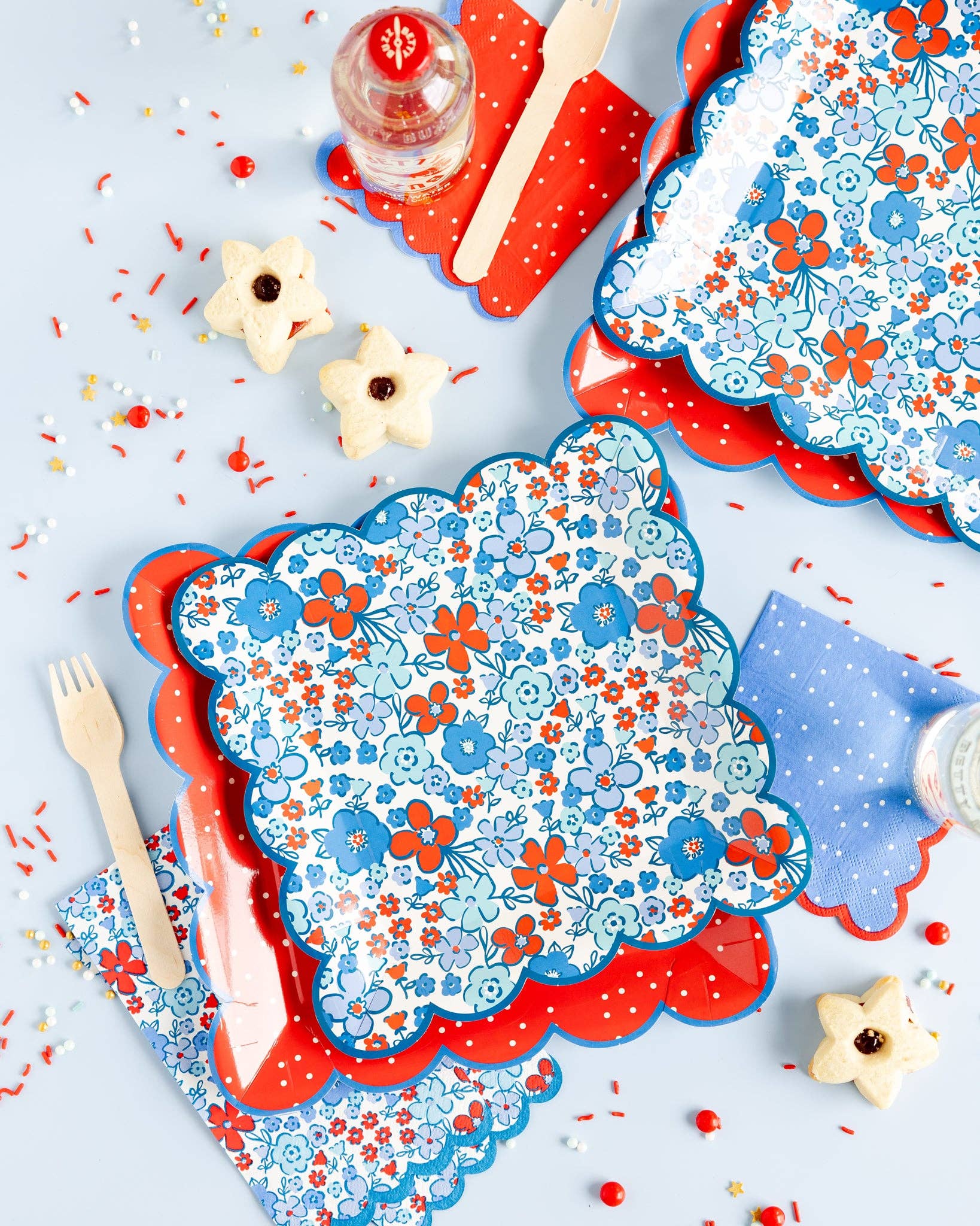 Red Polka Dot 10" Paper Plate-  Party- The Celebration Co.