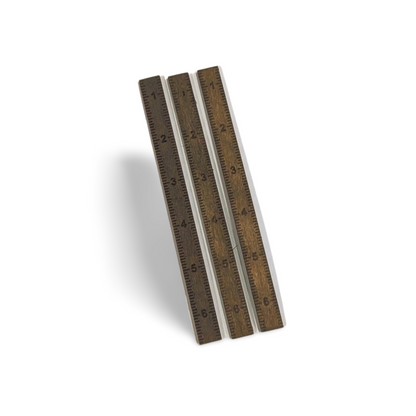 Mini Decorative Antique-Finished Slim Rulers