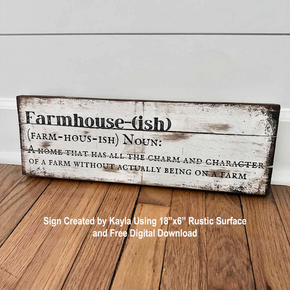 Rustic Farmhouse Wood Planks - 6"x18" - WITH 3 FREE GRAPHICS