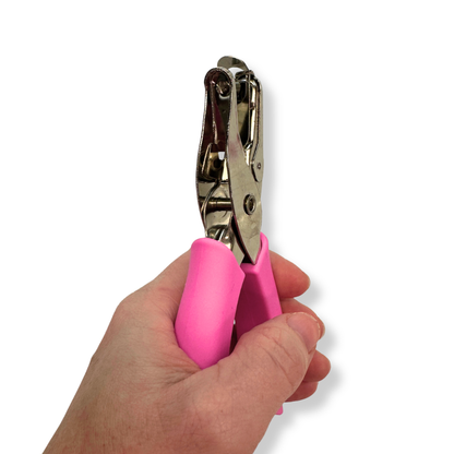 Pink Soft-Grip ¼" Hole Punch