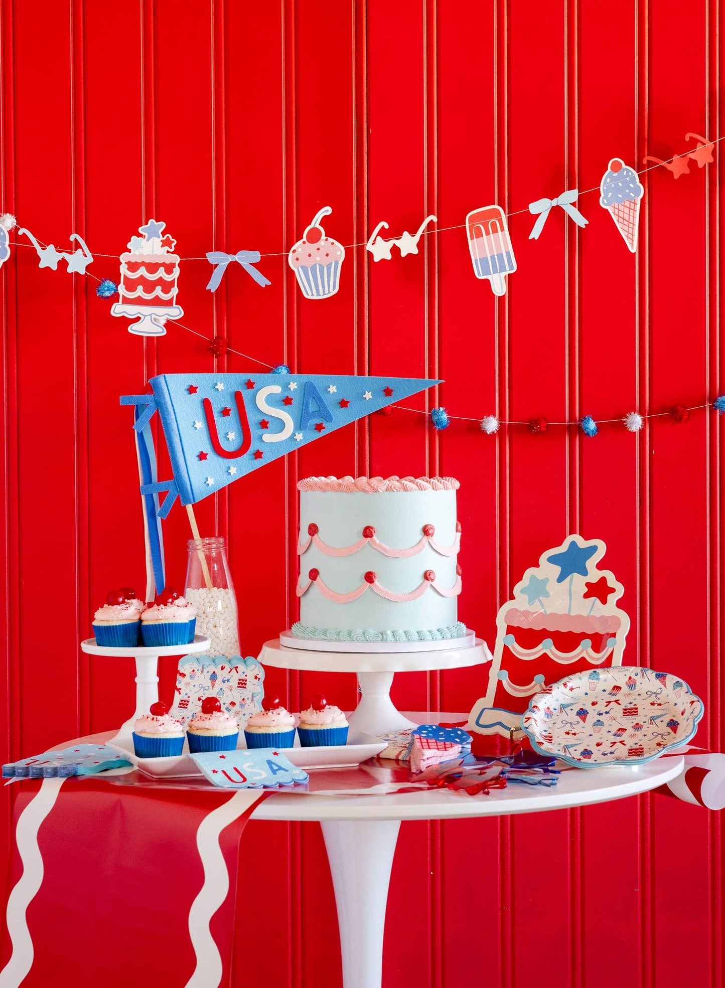 Summer Cake Shaped 11" Paper Plate-  Party- The Celebration Co.