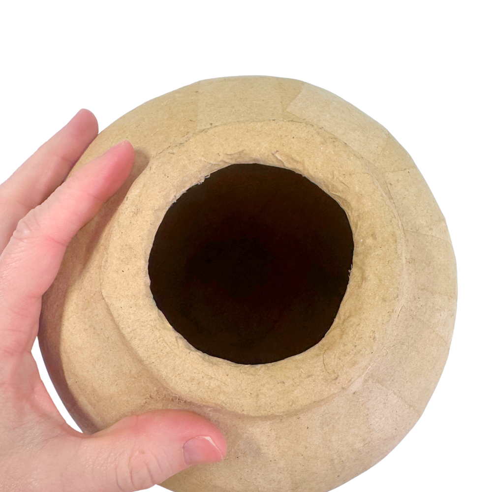 8" Paper Mache Urn Shaped Vase