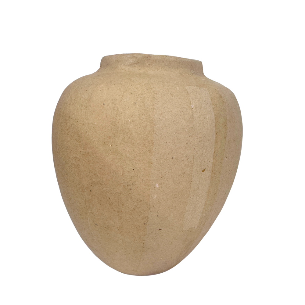 8" Paper Mache Urn Shaped Vase