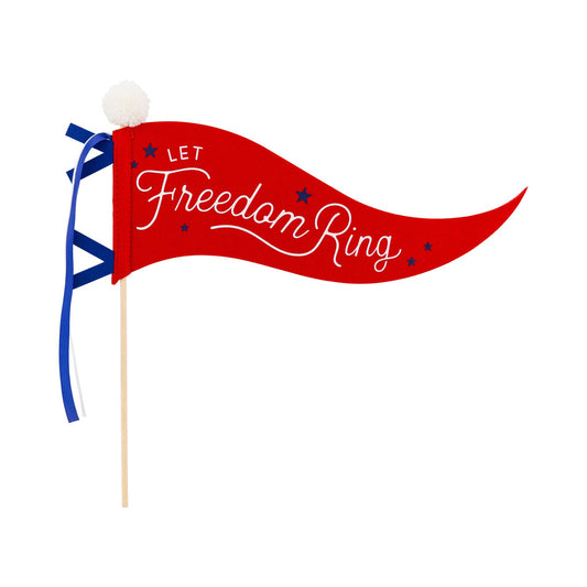 Let Freedom Ring Felt Pennant Banner-  Party- The Celebration Co.