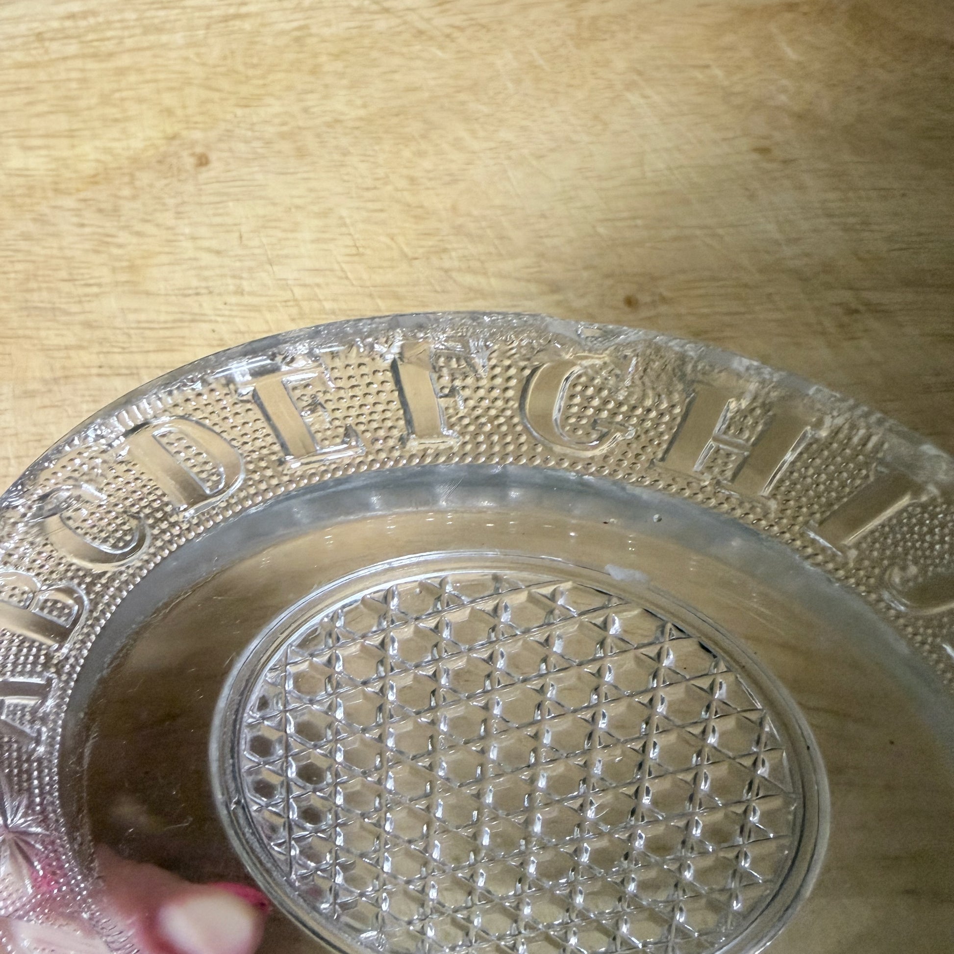 Vintage ABC Children’s Glass Plate-  vintage- The Celebration Co.