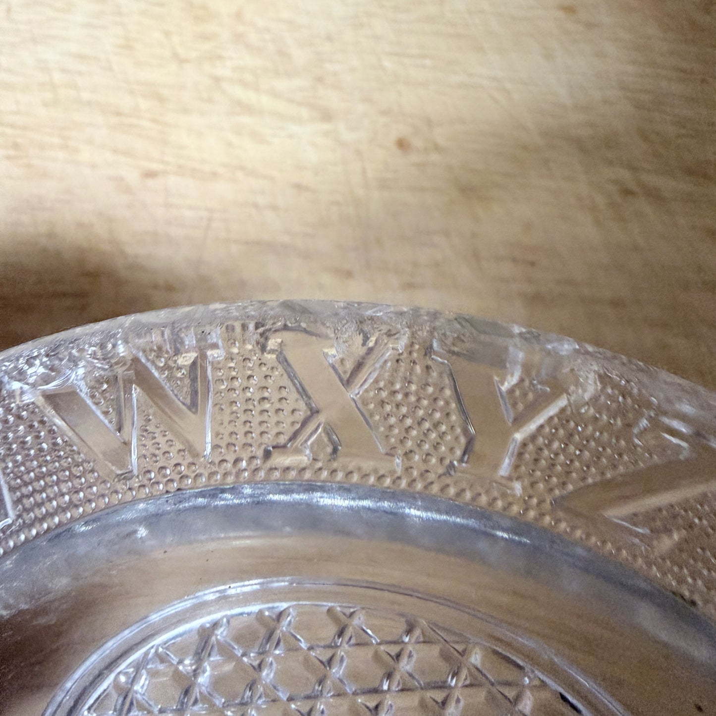 Vintage ABC Children’s Glass Plate-  vintage- The Celebration Co.